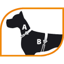 Arnes Agila Fantasy para perros Largo 42-50 Cms - Ancho 15mm Ferplast