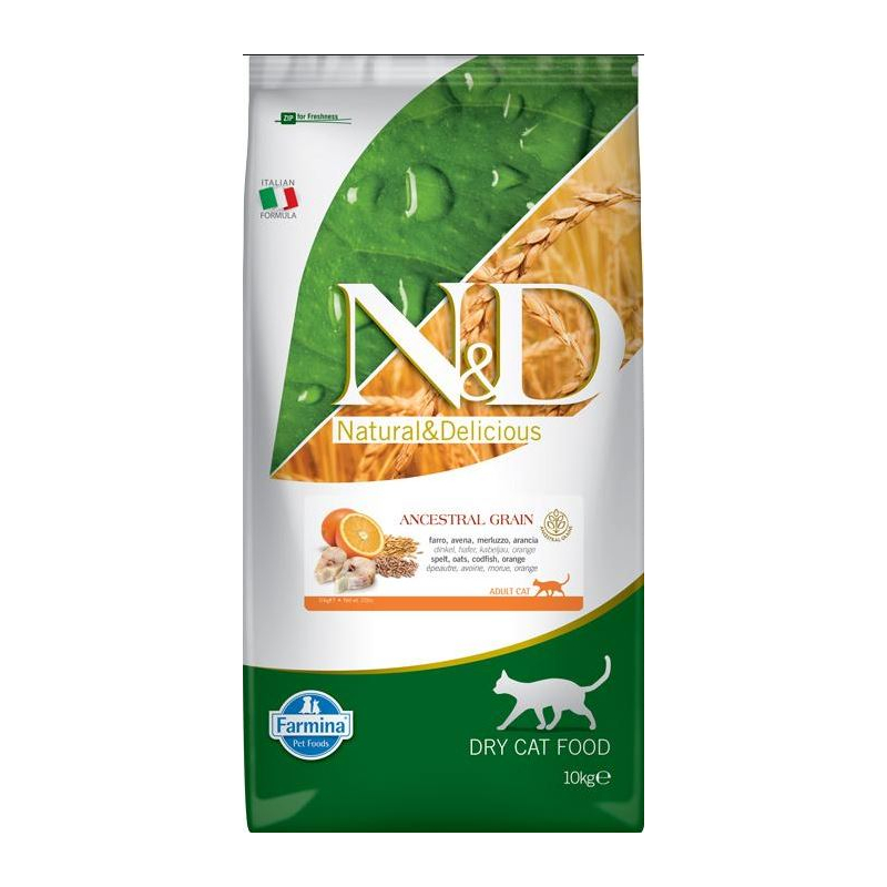 Farmina ND Cat Ancestral Grain Pescado pienso para gatos - Petsfarma