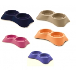 Comedero Doble Nuvola Colores Surtidos Nayeco