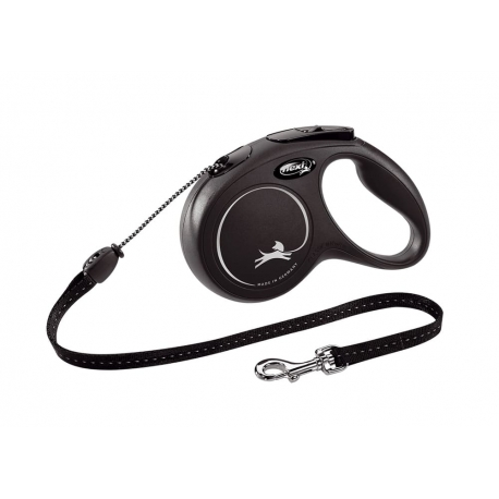 Flexi New Classic De Cordón Correa Extensible Negro