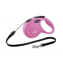 Flexi New Classic De Cordón Correa Extensible Rosa