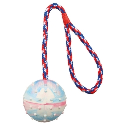 Pelota Trixie Cuerda Caucho 6X30 Cm Para Perro