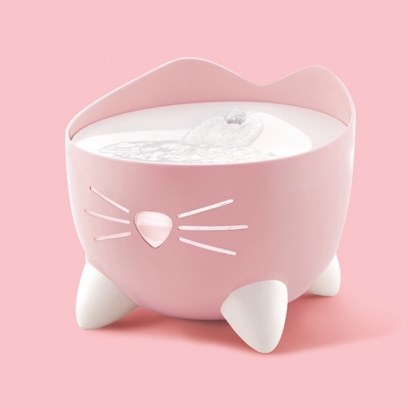 Fuente Bebedero Catit Pixi 2,5 Litros Rosa Para Gato
