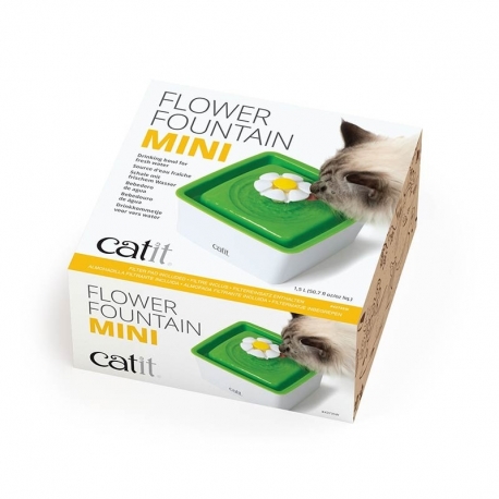 Fuente Bebedero Catit Mini Flor 1,5 Litros Para Gato