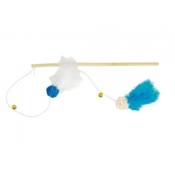 Caña Esfera Y Pluma Nayeco Para Gato 30,5 cm
