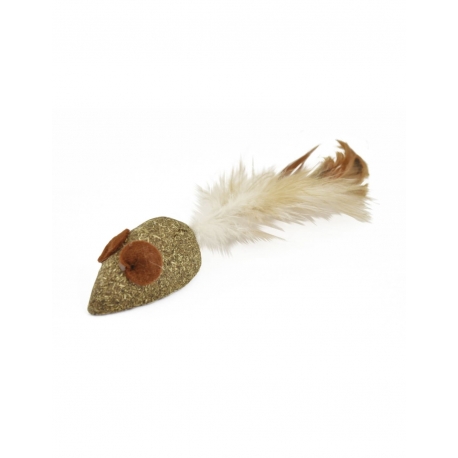Raton De Catnip Con Pluma Nayeco Para Gato 5 Cm