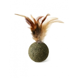 Pelota De Catnip Con Pluma Nayeco Para Gato 4,2 Cm