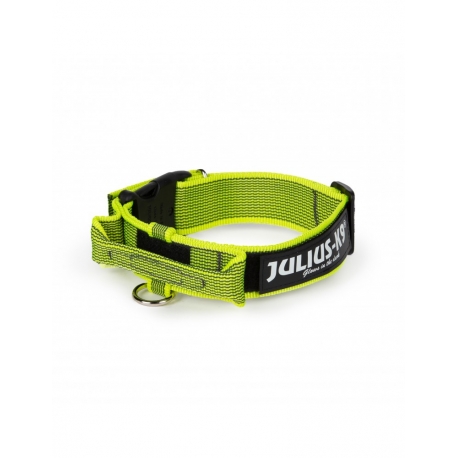 Collar Julius K9 Color&Gray Con Asa Neón