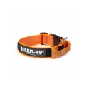 Collar Julius K9 Color&Gray Con Asa Naranja