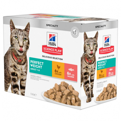 Hills-SP Feline Adult Perfect Weight (Pouch) (1)