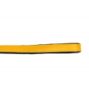 Correa Gloria Pets De Piel Acolchado Color Amarillo Para Perros