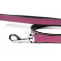 Correa Gloria Pets De Piel Acolchado Color Rosa Para Perros