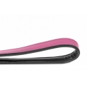 Correa Gloria Pets De Piel Acolchado Color Rosa Para Perros