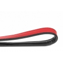 Correa Gloria Pets De Piel Acolchado Color Rojo Para Perros