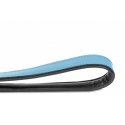 Correa Gloria Pets De Piel Acolchado Color Azul Para Perros