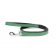 Correa Gloria Pets De Piel Acolchado Color Verde Para Perros
