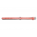 Collar Gloria Pets De Piel Acolchado Color Coral Para Perros
