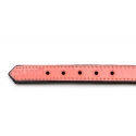 Collar Gloria Pets De Piel Acolchado Color Coral Para Perros