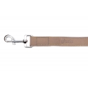Correa Gloria Pets Nobuk Color Blanco Para Perros
