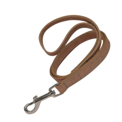 Correa Gloria Pets Nobuk Color Marrón Para Perros