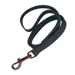 Correa Gloria Pets Nobuk Color Negro Para Perros