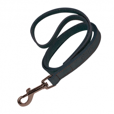 Correa Gloria Pets Nobuk Color Negro Para Perros