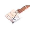 Collar Gloria Pets Nobuk Color Marrón Para Perros