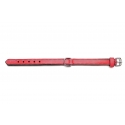 Collar Gloria Pets De Piel Acolchado Color Rojo Para Perros