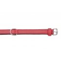 Collar Gloria Pets De Piel Acolchado Color Rojo Para Perros