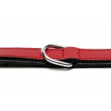 Collar Gloria Pets De Piel Acolchado Color Rojo Para Perros