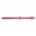 Collar Gloria Pets De Piel Acolchado Color Rosa Para Perros