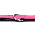 Collar Gloria Pets De Piel Acolchado Color Rosa Para Perros
