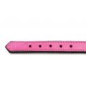Collar Gloria Pets De Piel Acolchado Color Rosa Para Perros