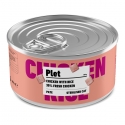 Latas Plet para Gatos esterilizados. Pollo con arroz.