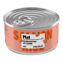 Latas Plet para Gatos esterilizados. Salmón con arroz.