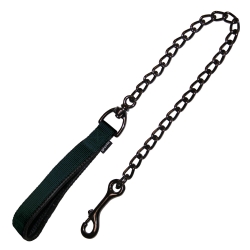 Correa De Cadena Classic Gloria Pets Negra 120 cm De Largo