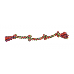 Cuerda Dental Nayeco Con Cuatro Nudos Para Perro 67 Cm