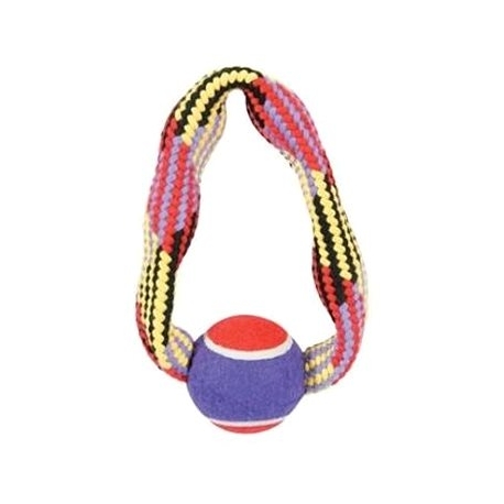 Juguete Cuerda Con Pelota Zolux Para Perro 23 Cm