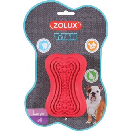 Juguete Titan Rubber Rojo Zolux Para Perro L