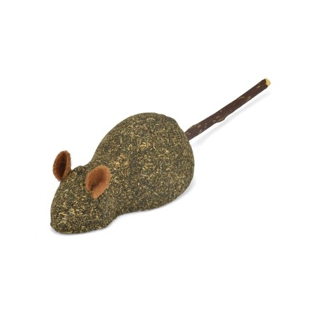 Raton Catnip Con Cola Silver Vine Nayeco Para Gato 13 Cm