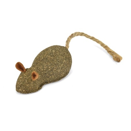 Raton Catnip Con Cola Cuerda Nayeco Para Gato 13 Cm