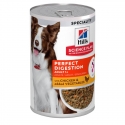 Hills Science Plan Perfect Digestion Adult 1+ lata para perros sabor pollo y verduras