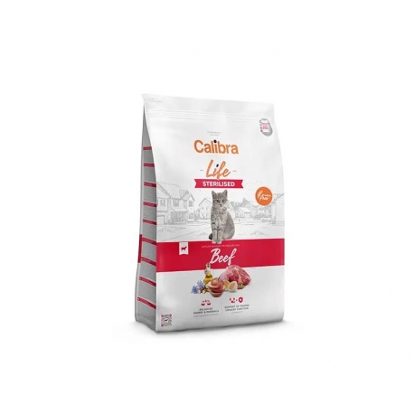 Calibra Pienso para Gato Adulto Sterilesed Ternera