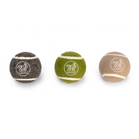 Beeztees Dog Eco Pelotas Tennis Pack 3
