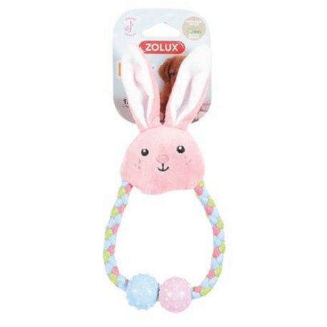 Zolux Dog Puppy Peluche Cuerda TPR Tiny Conejo