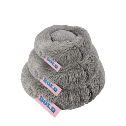 Cama Bold Donut Dolce Gris Para Perros y Gatos