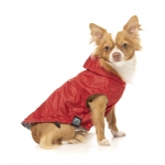 Chubasquero para perros FuzzYard Filipside Rojo
