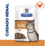 Pack de sobres Hills Prescription Diet Feline k/d para gatos con pollo