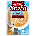 Ciao para gato adulto Caldo de pollo y vieira 12x40gr
