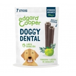 Sticks dentales para perros grandes Edgard & Cooper con manzana y eucalipto